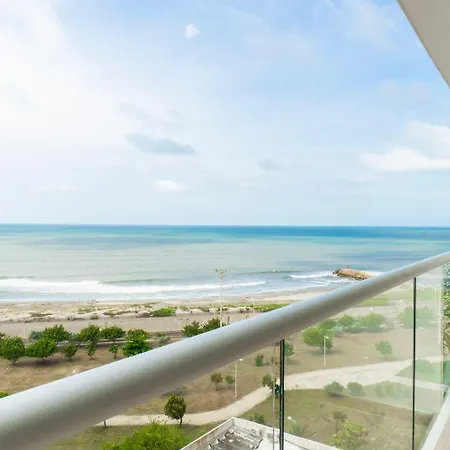 Cb906 | Encantadora Ocean View Y Diseño Cálido Apartamento Cartagena